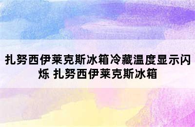 扎努西伊莱克斯冰箱冷藏温度显示闪烁 扎努西伊莱克斯冰箱